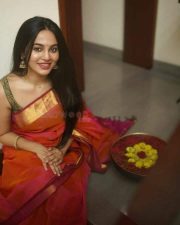 Actress Bhavani Sre Beautiful Saree Photos 02