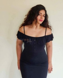 Actress Poonam Bajwa Black Dress Photoshoot Pictures 02