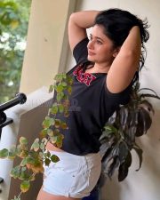 Actress Poonam Bajwa in Black T Shirt and White Mini Shorts Photos 03 Actress Poonam Bajwa in Black T Shirt and White Mini Shorts Photos 03