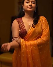 Charming Actress Poonam Bajwa in a Orange Chiffon Saree Photos 01 Charming Actress Poonam Bajwa in a Orange Chiffon Saree Photos 01