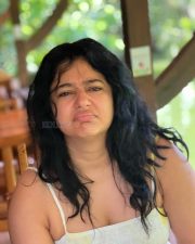 Cute and Beautiful Poonam Bajwa in a White and Yellow Spaghetti Strap Dress Photos 06