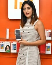 Actress Chandini Chowdary At Redmi 6 Mobile Offline Launch Photos 02