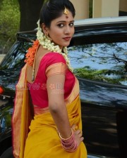 Actress Chandini Chowdary Traditional Saree Photos 01