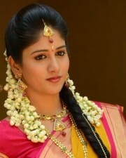Actress Chandini Chowdary Traditional Saree Photos 05
