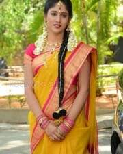 Actress Chandini Chowdary Traditional Saree Photos 06
