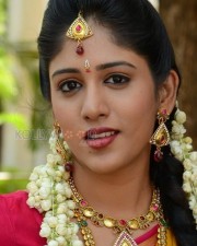 Actress Chandini Chowdary Traditional Saree Photos 11