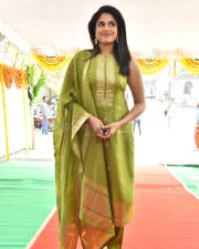 Actress Faria Abdullah at Trishul Visionary Studios Production No 4 Movie Opening Photos 10