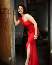 Actress Komal Sharma Red Dress Photoshoot Pictures 02