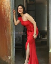 Actress Komal Sharma Red Dress Photoshoot Pictures 03