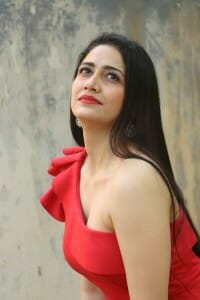 Actress Komal Sharma Red Dress Photoshoot Pictures 04