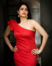 Actress Komal Sharma Red Dress Photoshoot Pictures 06
