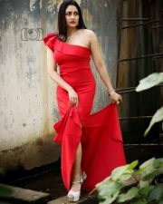 Actress Komal Sharma Red Dress Photoshoot Pictures 09