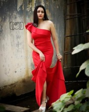Actress Komal Sharma Red Dress Photoshoot Pictures 10