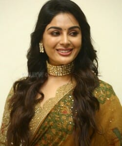 Actress Samyuktha Menon at Bimbisara Movie Pre Release Event Photos 13