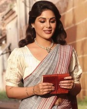 Actress Samyuktha Menon in a Traditional Handwoven Saree Pictures 02