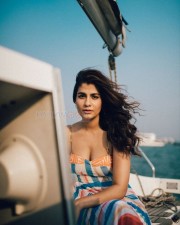 Actress Shreya Dhanwanthary Sexy on Boat Photoshoot Stills 03