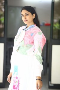 Actress Swetha Varma at Kondaveedu Movie Press Meet Photos 13