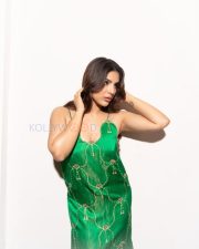 Alluring Samyuktha Menon Cleavage in a Green Embroidered Satin Dress Photos 06 Alluring Samyuktha Menon Cleavage in a Green Embroidered Satin Dress Photos 06