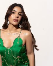 Alluring Samyuktha Menon Cleavage in a Green Embroidered Satin Dress Photos 07 Alluring Samyuktha Menon Cleavage in a Green Embroidered Satin Dress Photos 07