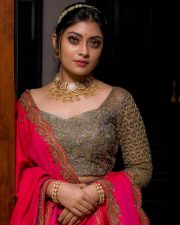 Ammu Abhirami Traditional Dress Photos 06