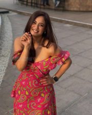 Do You Wanna Partner Actress Shweta Tiwari in a Royal Pink Off Shoulder Maxi Dress Photos 03