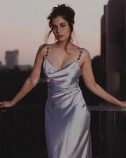 Fashionable Shreya Dhanwanthary in a Silver Satin Gown Dress Photos 05 Fashionable Shreya Dhanwanthary in a Silver Satin Gown Dress Photos 05