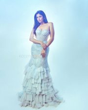 Glamorous Faria Abdullah in an Off Shoulder Strapless Corset Top Gown Photos 03