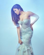Glamorous Faria Abdullah in an Off Shoulder Strapless Corset Top Gown Photos 04