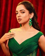 Half CA Web Series Actres Ahsaas Channa in a Green Outfit Pictures 01