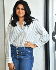 Heroine Faria Abdullah at Gaaya Padda Simham Interview Pictures 05