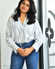 Heroine Faria Abdullah at Gaaya Padda Simham Interview Pictures 06