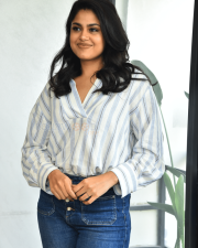 Heroine Faria Abdullah at Gaaya Padda Simham Interview Pictures 11