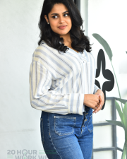 Heroine Faria Abdullah at Gaaya Padda Simham Interview Pictures 17