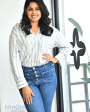 Heroine Faria Abdullah at Gaaya Padda Simham Interview Pictures 28