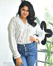Heroine Faria Abdullah at Gaaya Padda Simham Interview Pictures 38