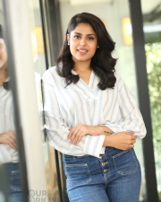 Heroine Faria Abdullah at Gaaya Padda Simham Interview Pictures 47