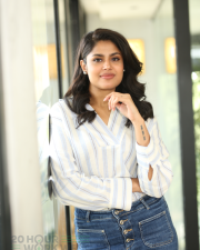 Heroine Faria Abdullah at Gaaya Padda Simham Interview Pictures 49