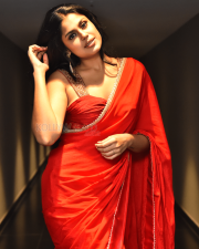 Heroine Faria Abdullah at Gaayapadda Simham Trailer Launch Photos 10