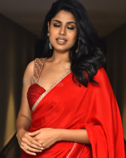 Heroine Faria Abdullah at Gaayapadda Simham Trailer Launch Photos 36