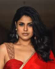 Heroine Faria Abdullah at Gaayapadda Simham Trailer Launch Photos 38