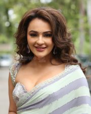 Heroine Seerat Kapoor at Jathasya Maranam Dhruvam Movie Teaser Launch Photos 73