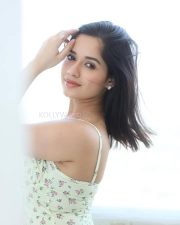 Indian Beauty Jannat Zubair in a Floral Printed Top with Spaghetti Straps Photos 03