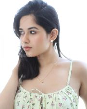 Indian Beauty Jannat Zubair in a Floral Printed Top with Spaghetti Straps Photos 04