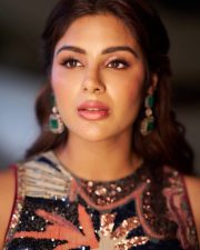 Maharagni Queen of Queens Actress Samyuktha Menon in a Sleeveless High Neck Embellished Blouse with a Matching Skirt and Dupatta Pictures 04 Maharagni Queen of Queens Actress Samyuktha Menon in a Sleeveless High Neck Embellished Blouse with a Matching Skirt and Dupatta Pictures 04