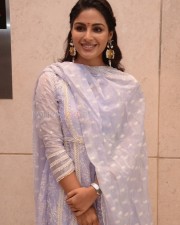 Samyuktha Menon at Virupaksha Success Meet Stills 02