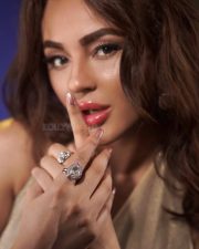 Sexy Seerat Kapoor in a V Neck Maxi Dress Pictures 02
