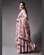 Stylish Samyuktha Menon in a Light Pink Dress Photos 02