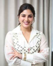 Telugu Heroine Samyuktha Menon at Nari Nari Naduma Murari Sankranthi Movie Interview Pictures 10