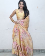 Actress Hrithika Srinivas at Allantha Doorana Pre Release Press Meet Photos 18