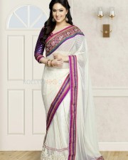 Beautiful Film Actress Nikesha Patel Traditional Saree Photo Shoot Photos 12